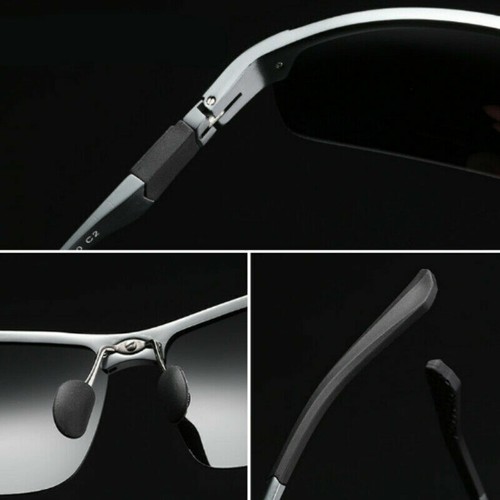 Aluminium Männer Sonnenbrille Polarisiert UV400 Schutz HD Fahren Draußen Wandern - Bild 6 von 11