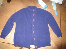 Vintage LeRoy Knitwear Blue Button Up Cardigan Size M in Great Shape