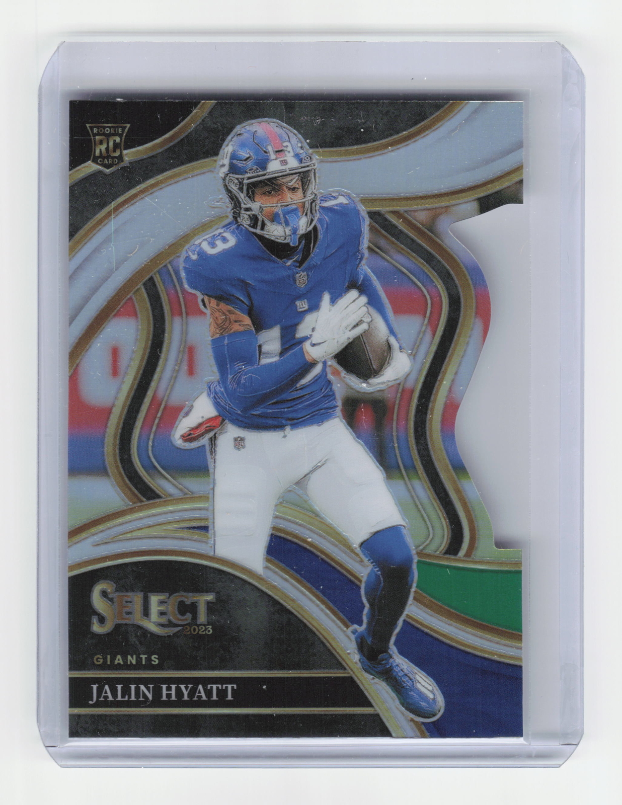2023 Panini Select #263 Jalin Hyatt Black and Green Prizms Die Cuts