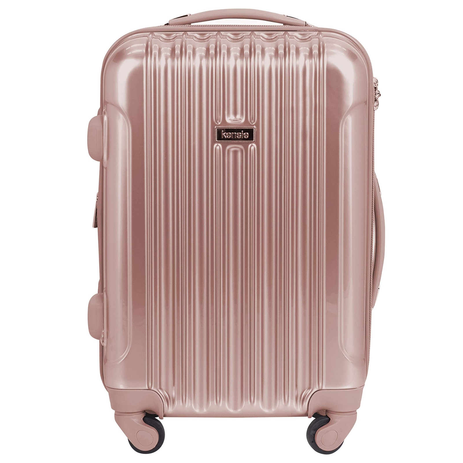 Kensie Women's Rose Gold 20-Inch Carry-On Luggage Set