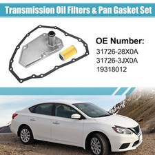 1 Set Transmission Oil Filters and Pan Gasket for Nissan Sentra 2013-2018