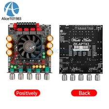ZK-APTX3 2x300W+600W TPA3255 Bluetooth Power Amplifier Board 2.1CH Audio Module