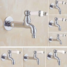 Polished Chrome Decorative Outdoor Garden Faucet Washing Machine Mop WC Taps