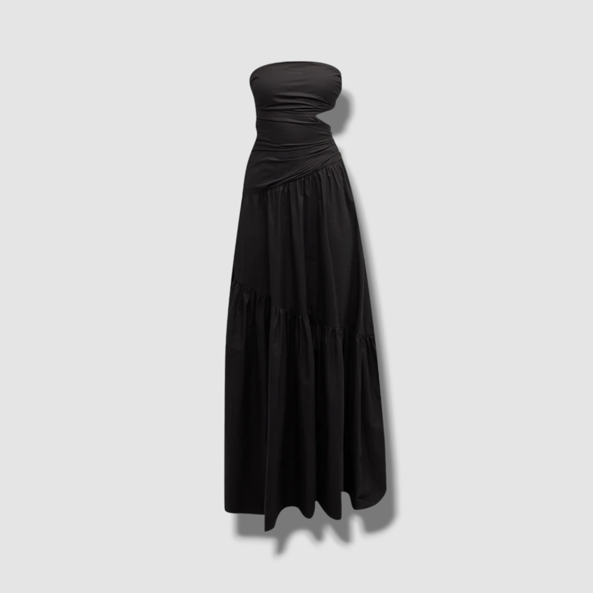 chinese dress ladies A.L.C. Women's Bianca Strapless Pleated Maxi Dress in Whisper White, Size 0