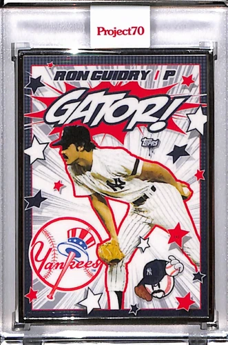 2021 TOPPS PROJECT 70 #823 RON GUIDRY BY SKET ONE P70 1st AP SILVER FRAME 01/51