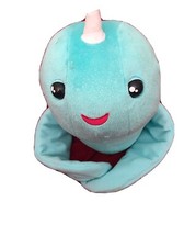 Fingerlings Plush Interactive Nicki Narwhal Plush Blue Tested/Works