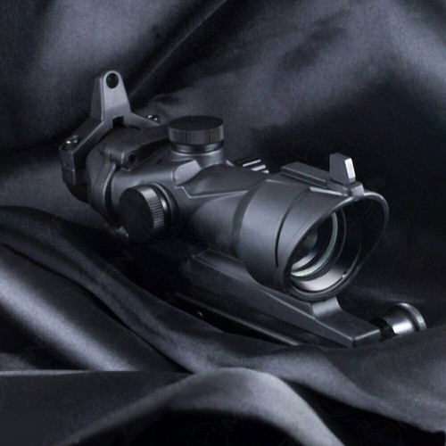 1x32 ACOG Style Red/Green Dot Sight w/ Iron Sights for Airsoft FULL METAL Scope - Picture 2 of 4