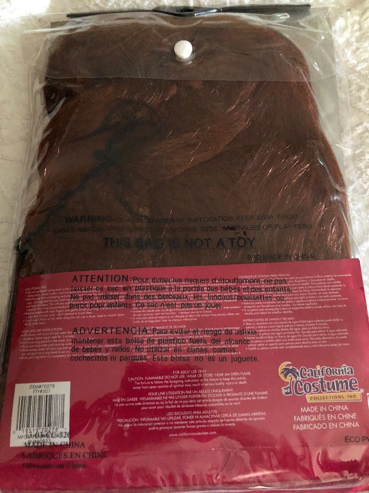 Discorama Mama Años 70 Disco Diva Castaño Rojizo Pelo Rizado Disfraz Peluca Vestido Elegante Foto 2 de 2