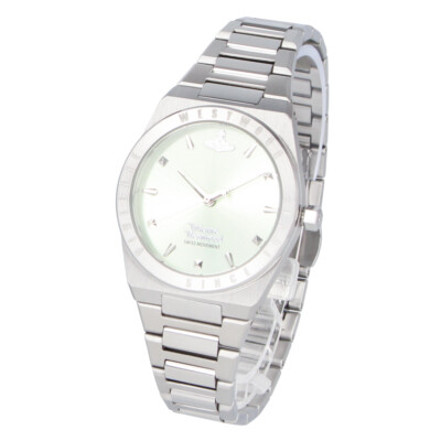 VIVIENNE WESTWOOD VV244PGRSL Analog Quartz Mineral Crystal Green
