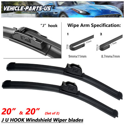 Erasior 20''+20'' Fit for ISUZU NPR 1995-2016 Windshield Wiper Blades Set of 2