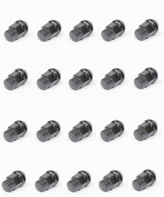 Lot 20 Écrous De Roue Noirs M12x1.5x34 Cône 60° SW19 – Compatibles Ford & Volvo + Sac Boulons