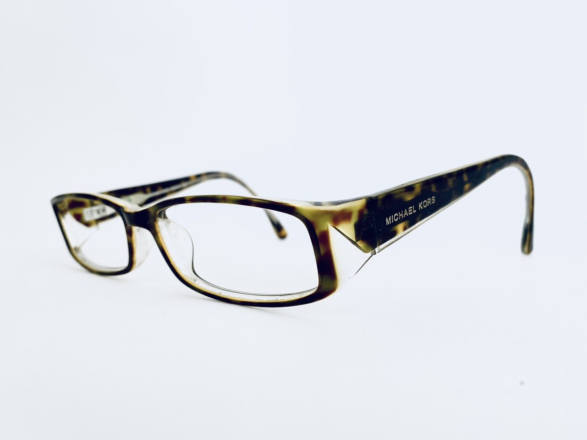 Michael Kors Clear Tortoise Rectangular Glasses MK614 207 52