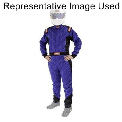 RaceQuip 130926 Chevron-1 Single-Layer Driving Fire Suit Blue - X-Large NEW