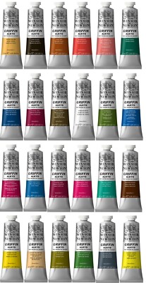 Winsor & Newton Griffin Alkyd schnelltrocknende Ölfarbe 37ml Künstler Kunst 48 Farben