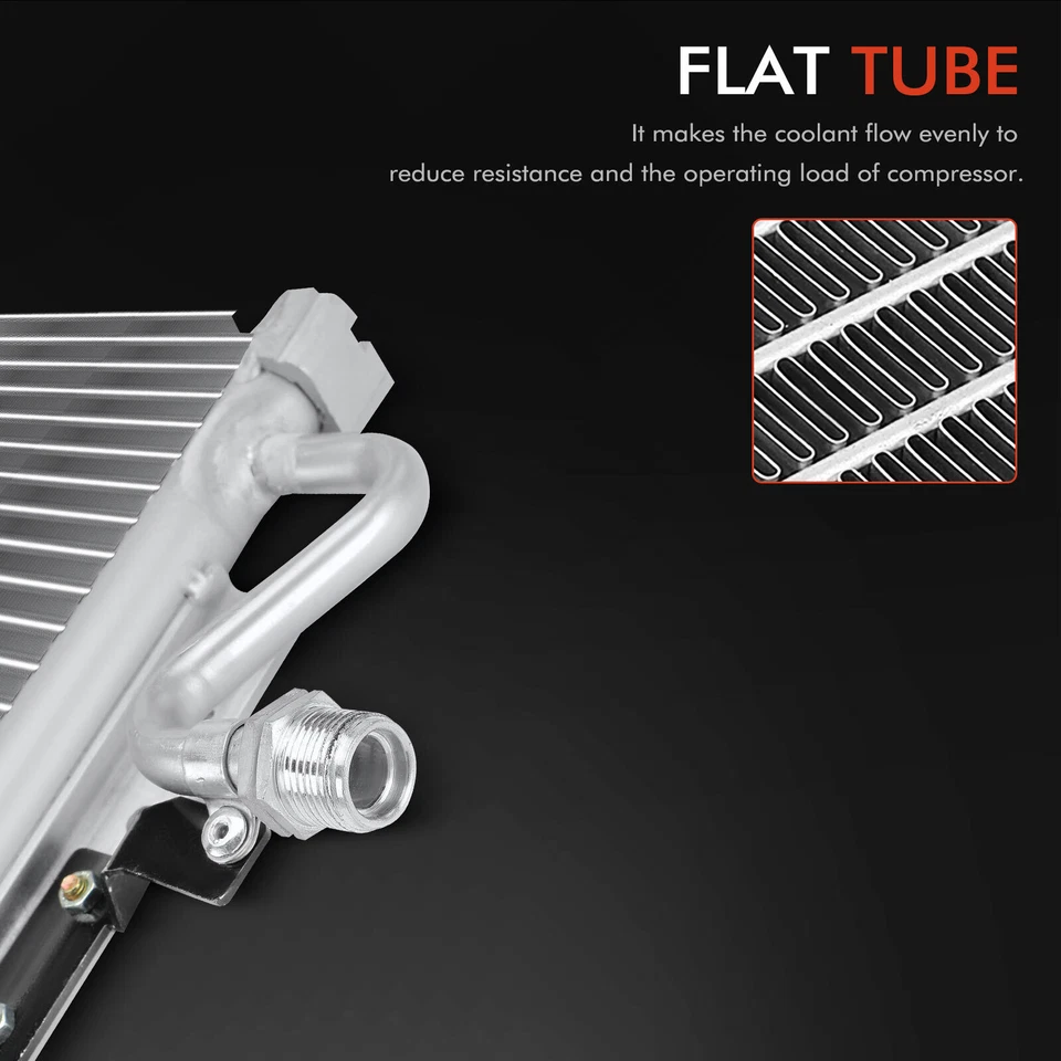 Condensador de aire acondicionado de aluminio con soporte para Chevy B7 C6500 Kodiak C7500 Kodiak GMC B7 Foto 3 de 4