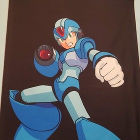 Mega Man game room banner 2x4 foot tapestry wall flag retro gaming NES gift
