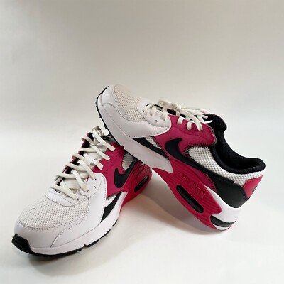 Nike Wmns Air Max Excee White/Black/Rush Pink CD5432-119 Sz 7 (see