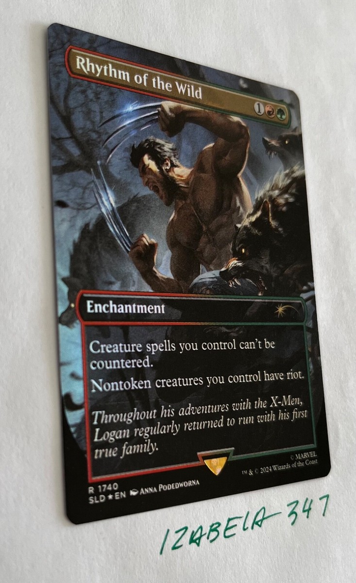 MTG Rhythm of the Wild RAINBOW FOIL Secret Lair x MARVEL #1740 NM