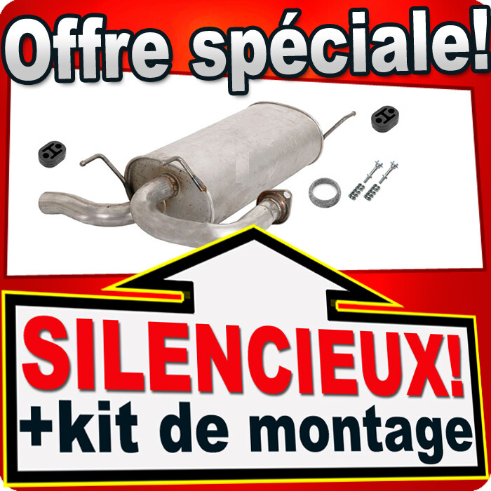 Silencieux arrière Nissan X-Trail T30 2.2 dCi pot échappement TD 2WD 4WD