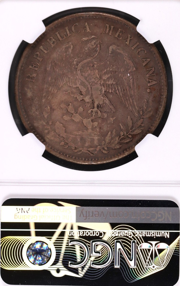 m(ᵔᴥᵔ)m 1898 Mo AM Mexico Peso Original XF Details Environmental Damage #6