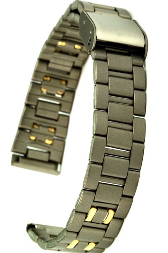 Bracelet de montre Jubilee en métal à dégagement Quick de 22 mm - Zwart - Compatible