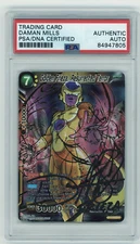 PSA Signed Daman Mills Golden Frieza Resurrected Terror BT1-086 SPR