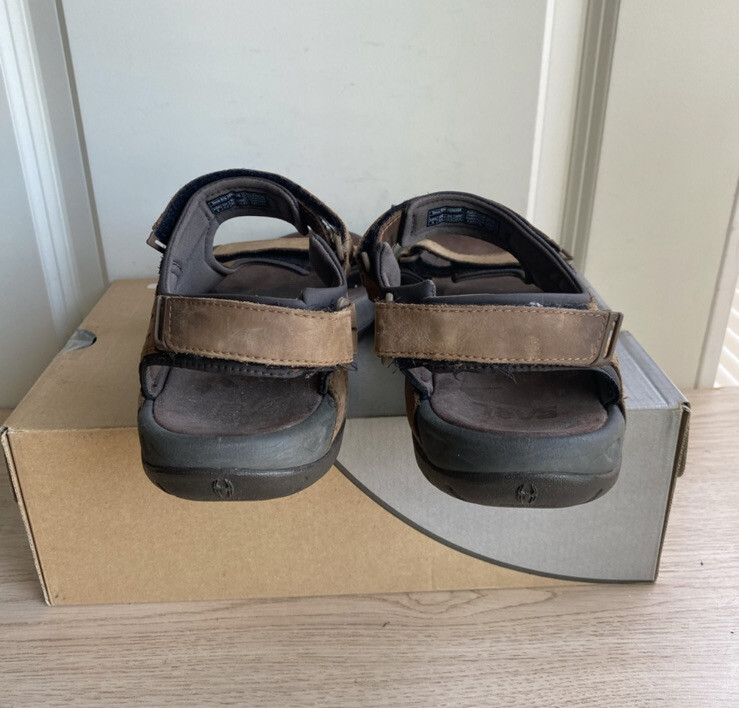Teva Marston River Brown Leather Sandal Men 1090556- SZ 9 | eBay