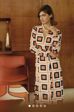 New Anthropologie Hutch Geo-Printed Wrap Maxi Dress size XXs