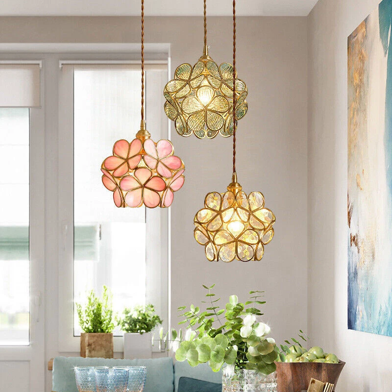 Brass glass ceiling light deals