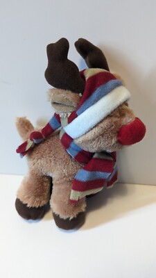 Russ Berrie Snowy Days Plush Sami the Reindeer Stuffed Christmas  New W/Tag B3