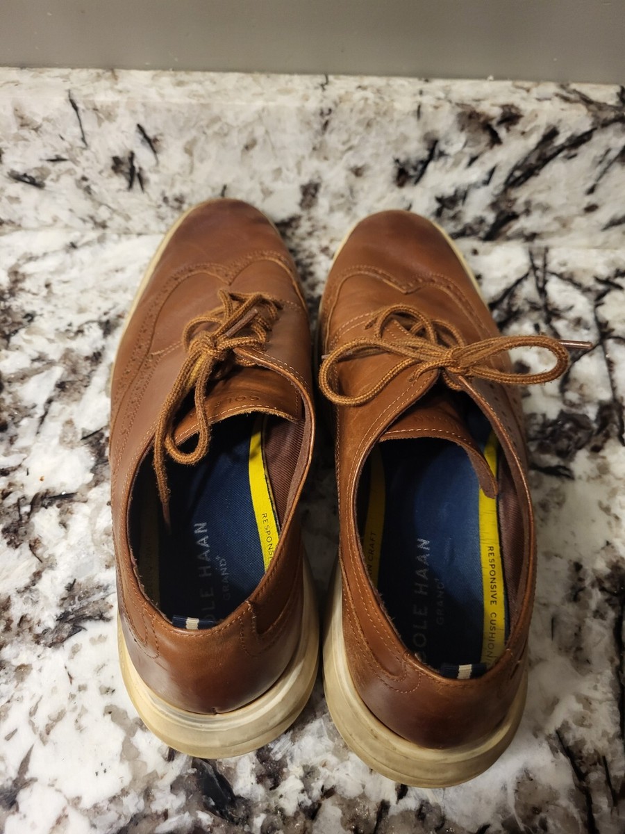 Cole Haan Grand+ Wingtip Oxford British Tan / IVR C36939 Men\'s NIB $_12.JPG?set_id=880000500F main image 2