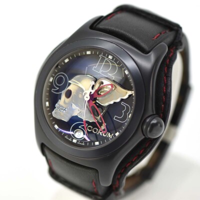 Corum Bubble Watch Night Flyer Automatic Skull Limited to 999 pieces 17cm Box