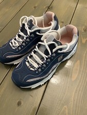 Skechers D'Lites Memory Foam Wide Fit Blue/Pink size 7.0