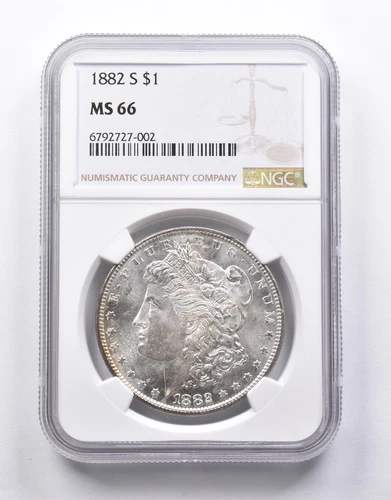 MS66 1882-S Morgan Silver Dollar NGC *6728