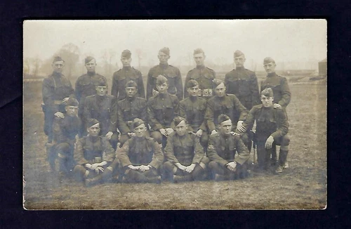 Early 1900's RPPC, WW1 Military Army Men, Antique