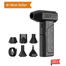 Cordless Air Duster 130,000 RPM - Rechargeable Handheld Dust Remover with LED