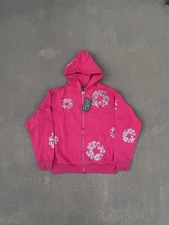 Pink Denim Tears Hoodie Size Small