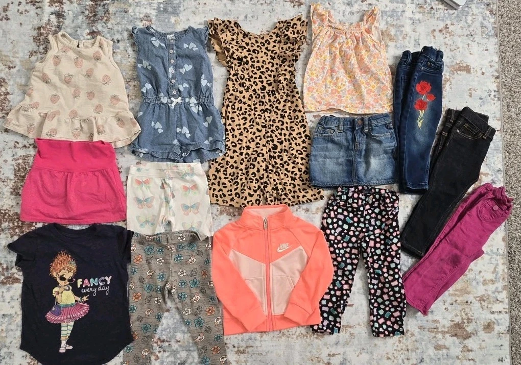 14 Piece Baby girls clothing bundle 18-24 months.