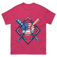 Baseball-Drip-American-Flag-Boys-Kids-Youth-4th-of-July-T-Shirt