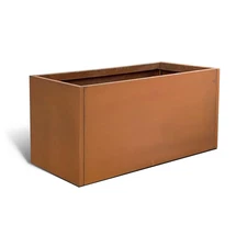 36x12x16 inch Corten Steel Planter Rectangular Planter Rustic Metal Planter Box