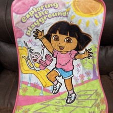 Nickelodeon Dora the Explorer Kids Blanket Pink 100 Polyester Non-Standard Size