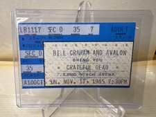 1985 GRATEFUL DEAD Ticket Stub Long Beach Arena Nov 17 Ticketmaster Original