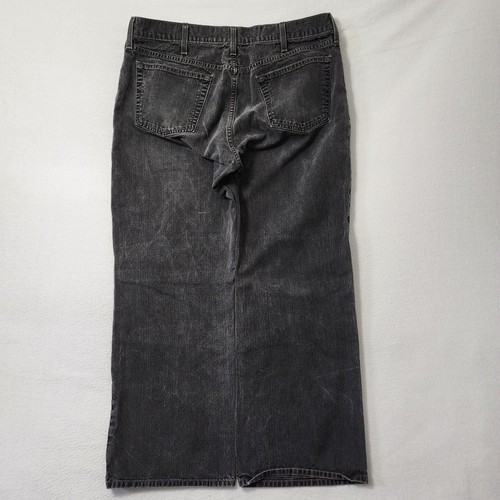 Vintage Y2k Old Navy Baggy Jeans Mens 38x32 Black Skater Grunge Wide Leg Hip Hop - Picture 2 of 12