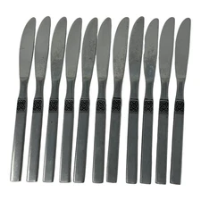 Northland Danish Fling Stainless Four Flower Japan - Lot of 11 Flatware Oneida