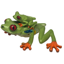 Safari Ltd Red-Eyed Tree Frog Animal Figurine 2" Plastic LTD. Educational