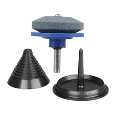 Lawn Mower Blade Sharpener for Drill and Lawn Mower Blade Balancer Set Fit fo...
