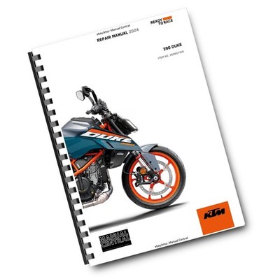 KTM 2024 - 390 DUKE - WERKSTATT SCHECKHEFT KAMMGEBUNDEN