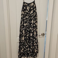 SPELL & THE GYPSY Gypsy Dancer Strappy Maxi Gown Dress Caviar Black S
