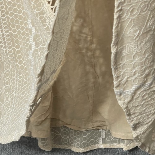 Free People Wherever You Go Sleevless Emboridered Lace Dress Ivory Size 2 Spring - Picture 7 of 9