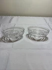 Pair Waterford Overture Oval Bowls Elegant Vintage Crystal Signed